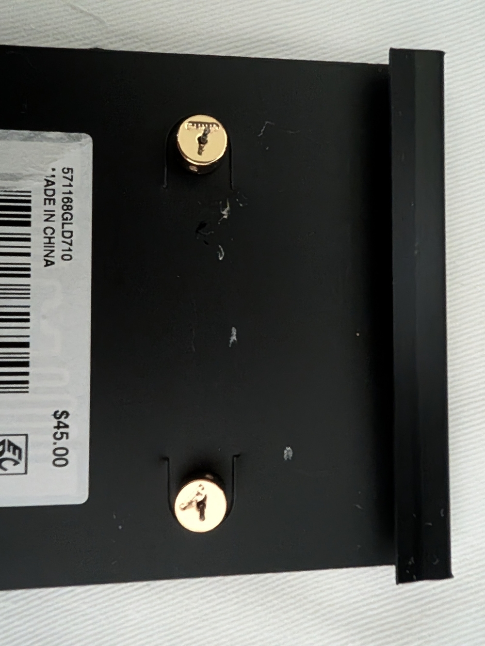 Coach Gold Tone Ladybug Stud Earrings with Crystal Accents - Picture 3 of 3